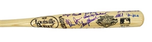 1969 New York Mets Team Signed World Series Bat